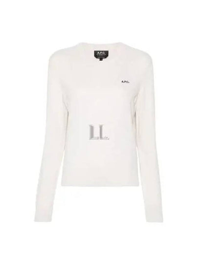 Victoria Embroidery Logo Sweatshirt Ivory - A.P.C. - BALAAN 2