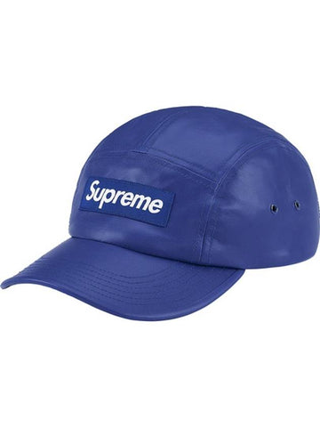 Leather Camp Cap Royal - SUPREME - BALAAN 1