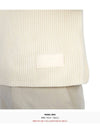 Logo Patch Basic Knit Top Ivory - AMI - BALAAN 9