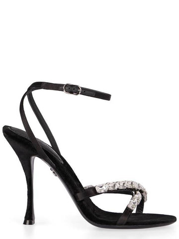 Dolce & Gabbana Satin Sandals - DOLCE&GABBANA - BALAAN 1