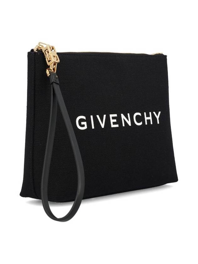 Logo Print Large Pouch Bag Black - GIVENCHY - BALAAN 4