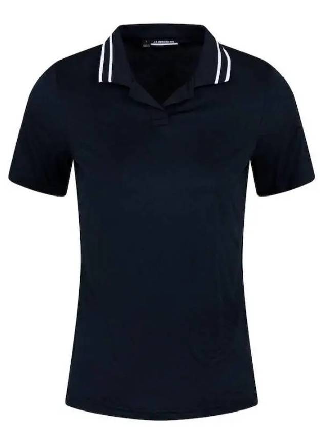 Women's Sammy Short Sleeve Polo Shirt Navy - J.LINDEBERG - BALAAN 2