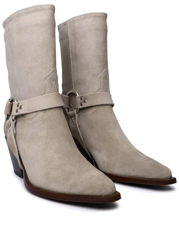 Sonora Beige Suede Ankle Boots - SONORA - BALAAN 2