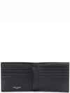 Smooth Leather Classic Logo Half Wallet Black - SAINT LAURENT - BALAAN 5