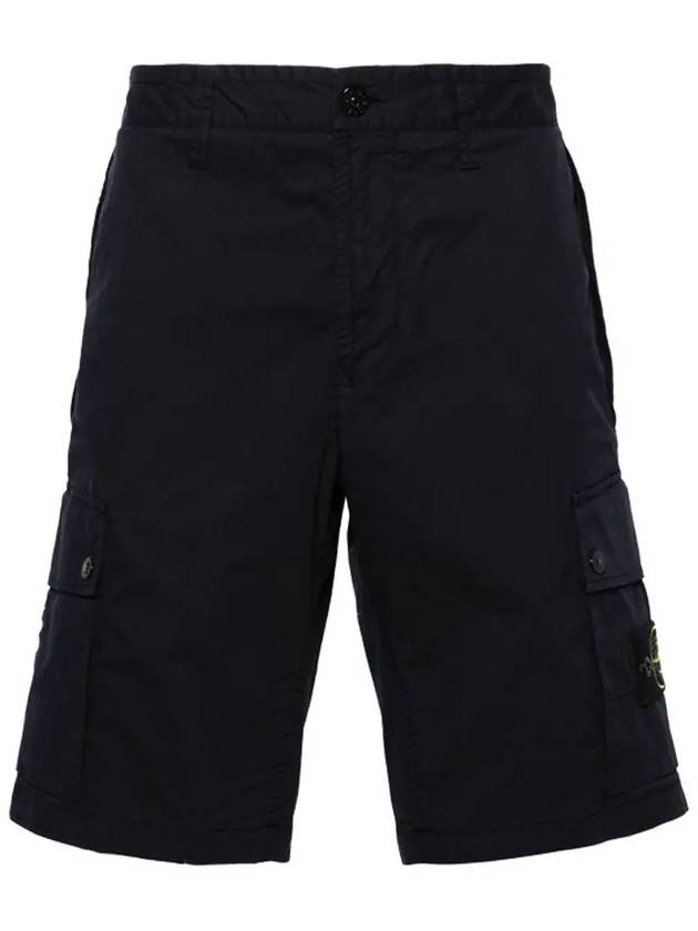 Wappen Cargo Bermuda Shorts Navy - STONE ISLAND - BALAAN 3