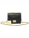 8BT312 Black Calfskin Gold Chain Kan U Can Small Shoulder Bag - FENDI - BALAAN 1