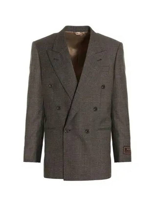 Prince of Wales Wool Jacket Black Brown - GUCCI - BALAAN 2