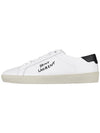 Court Classic SL 06 Leather Low Top Sneakers White - SAINT LAURENT - BALAAN 4