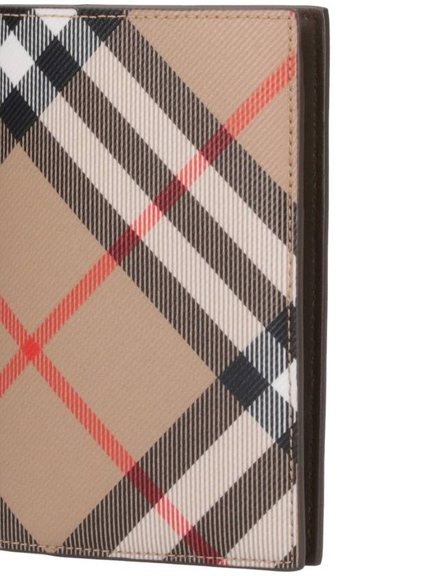 Check Passport Wallet Beige - BURBERRY - BALAAN 6