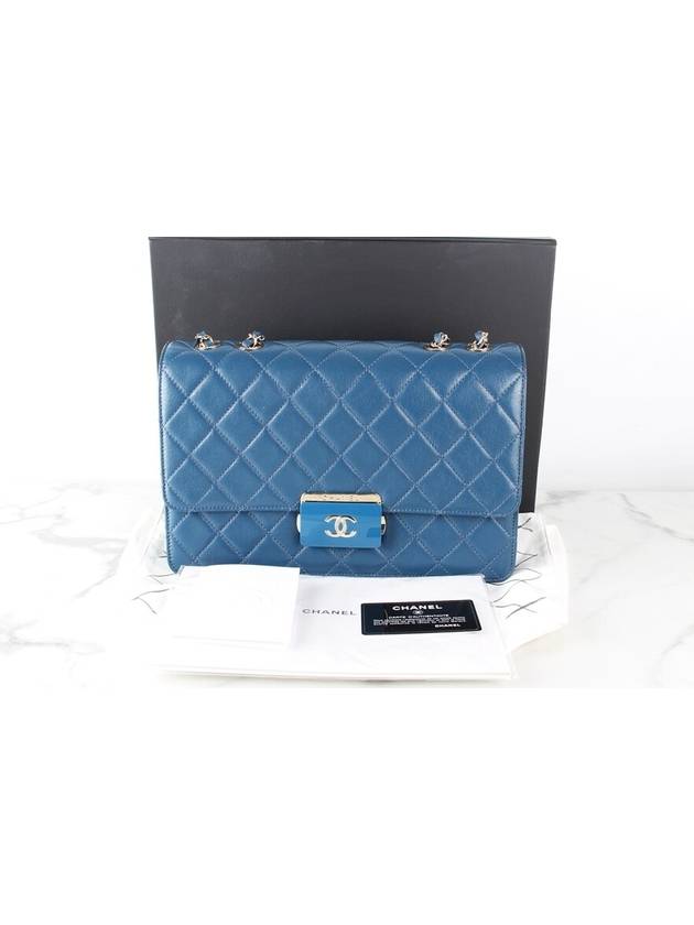 Beauty Rock Large Flap Bag Blue - CHANEL - BALAAN 2