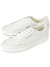 Court Classic Perforated Leather Low Top Sneakers White - SAINT LAURENT - BALAAN 2