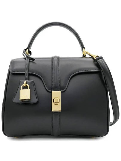 16 Small Satin Calfskin Tote Bag Black - CELINE - BALAAN 2