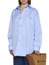 Embroidered Cotton Shirt Irish Blue - MARNI - BALAAN 6