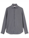 Andrew Cashmere Silk Long Sleeve Shirt Grey - LORO PIANA - BALAAN 1