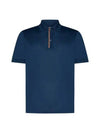 Signature Stripe Trim Polo Shirt Navy - PAUL SMITH - BALAAN 2