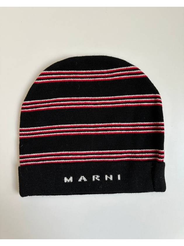 Kids Beanie M01238 M00SZ Black I III - MARNI - BALAAN 3