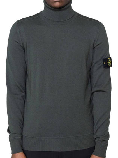 Wappen Patch Turtleneck Green - STONE ISLAND - BALAAN 2