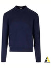 Crew Neck Cashmere Knit Top Navy - BOTTEGA VENETA - BALAAN 2