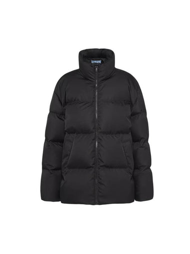 Oversized Re-Nylon Down Padding Black - PRADA - BALAAN 1