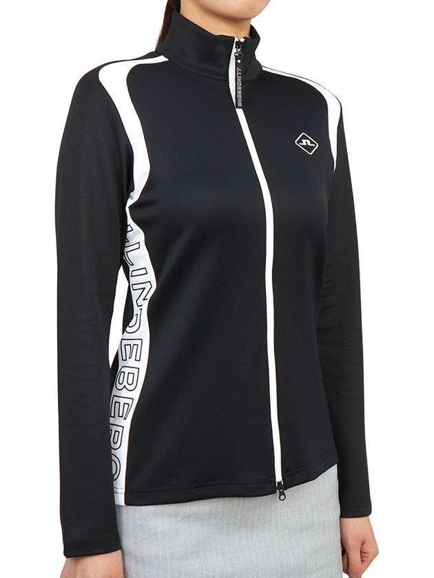 Golfwomen's Mid Layer Regular Fit Jacket Black - J.LINDEBERG - BALAAN 5