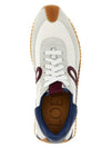 Flow Runner Nylon Suede Low Top Sneakers White Denim Raspberry - LOEWE - BALAAN 4