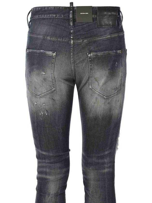 Skater Distressed Jeans Grey - DSQUARED2 - BALAAN 5