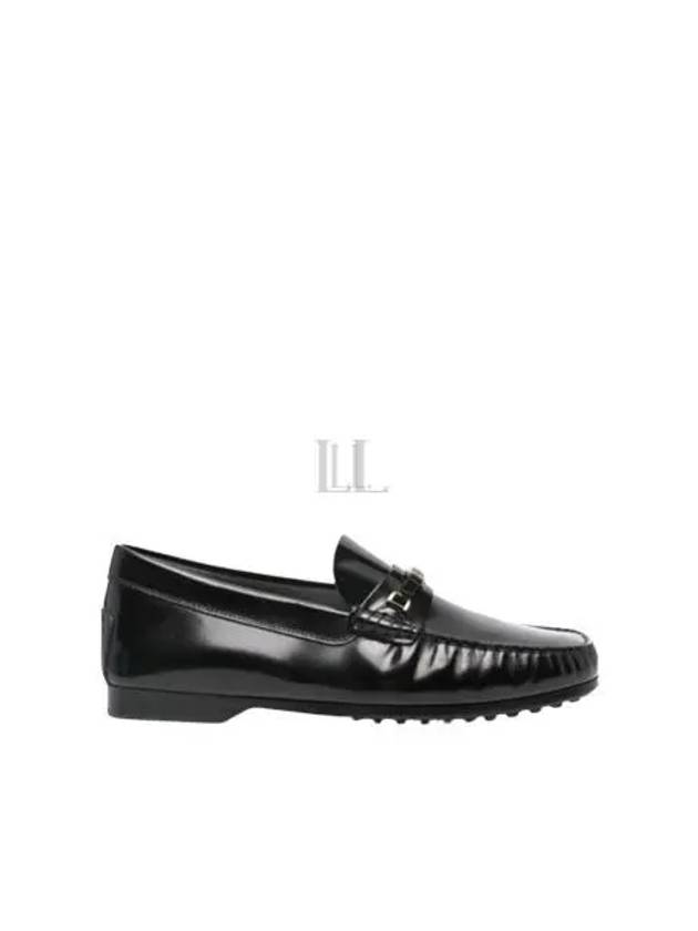 Women's City Gommino Leather Driving Shoes Black - TOD'S - BALAAN 2