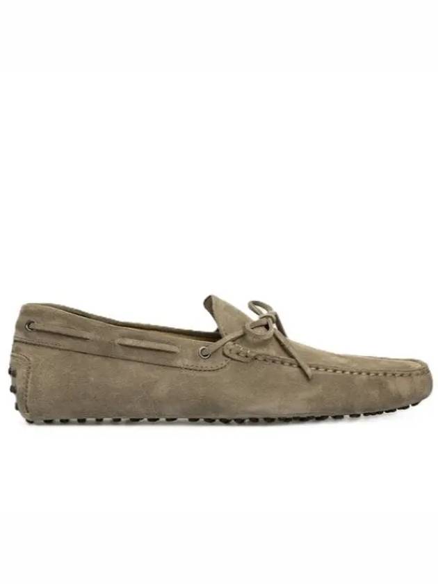 Men's Gommino Suede Driving Shoes Beige - TOD'S - BALAAN 2