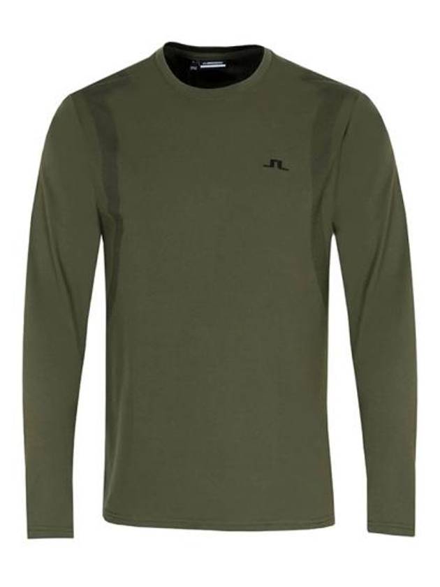 Elion Logo Long Sleeve T-Shirt Forest Green - J.LINDEBERG - BALAAN 1