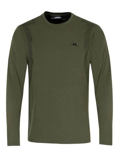 Elion Logo Long Sleeve T-Shirt Forest Green - J.LINDEBERG - BALAAN 2