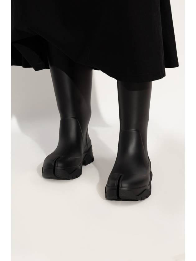 Tabi Rubber Long Boots Black - MAISON MARGIELA - BALAAN 3