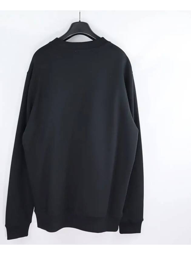 Cotton Sweatshirt Black - BURBERRY - BALAAN 5