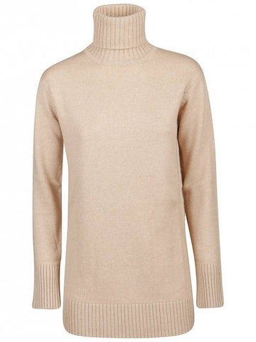 Women's Camello Chiarot Turtleneck Beige - MAX MARA - BALAAN.