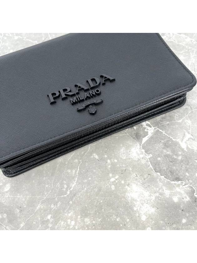 Saffiano black logo cross bag 1BP012 - PRADA - BALAAN 5