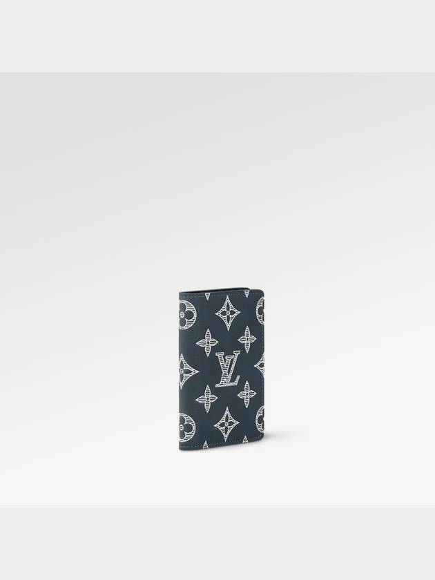 Monogram Pocket Organizer Card Wallet Navy - LOUIS VUITTON - BALAAN 3