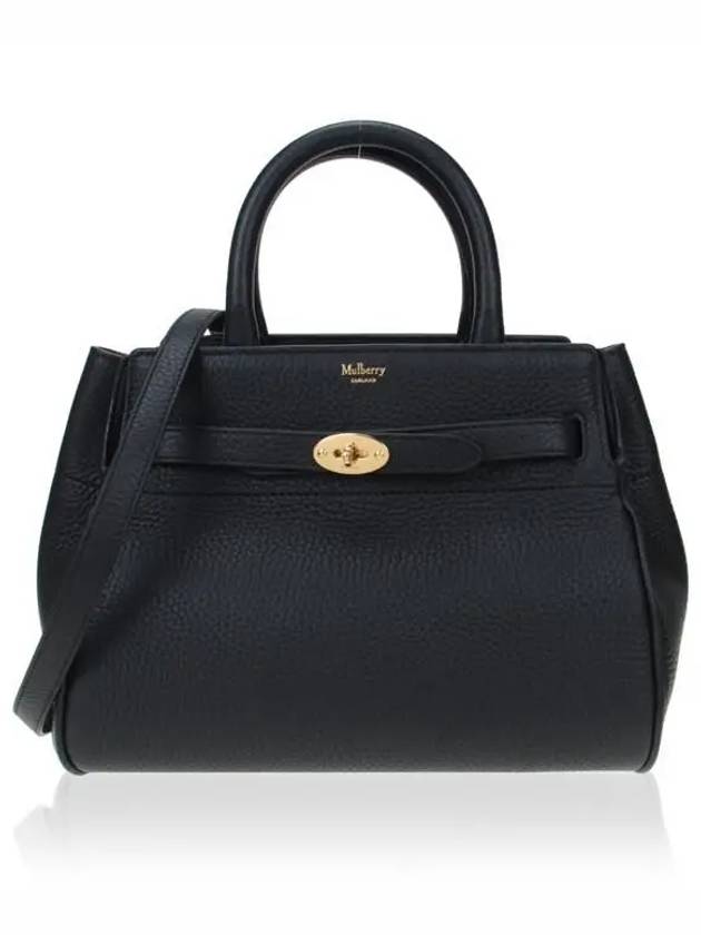 Small Belted Bayswater Tote Bag Black - MULBERRY - BALAAN 2