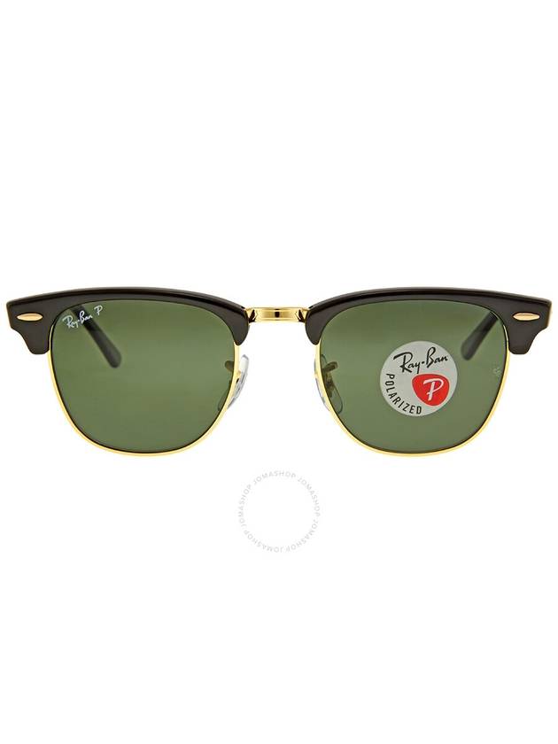 Ray Ban Clubmaster Classic Polarized Green Classic G-15 Square Unisex Sunglasses RB3016 901/58 49 - RAY-BAN - BALAAN 2