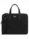 Men's Triangle Logo Briefcase Black - PRADA - BALAAN 2