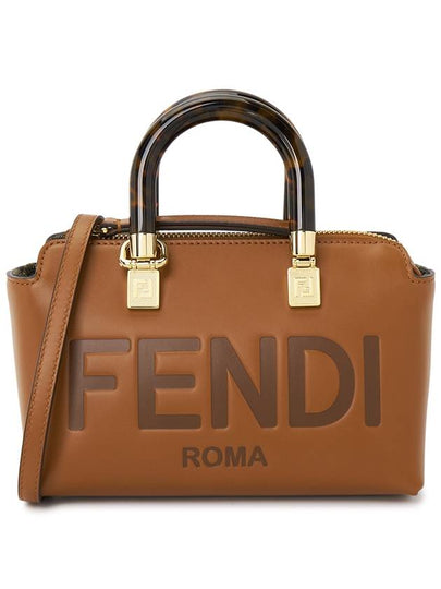 By The Way Small Leather Tote Bag Brown - FENDI - BALAAN 2