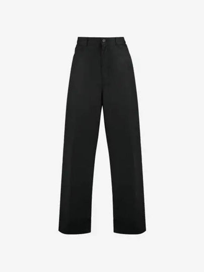 Cotton Straight Pants Black - BALENCIAGA - BALAAN 2