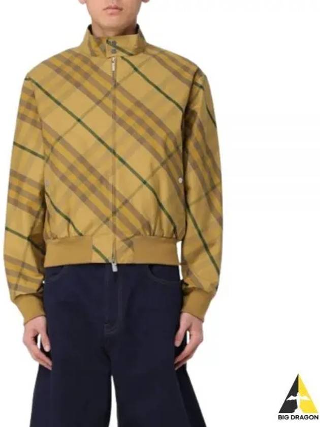 Check Bomber Jacket Yellow - BURBERRY - BALAAN 2