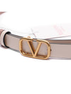 SN White reversible vlogo signature leather belt 5W2T0S12ZFR C34 - VALENTINO - BALAAN 4