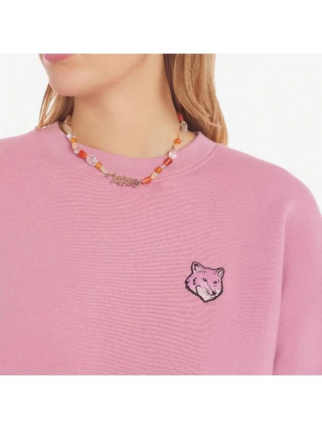 Bold Fox Head Patch Comfort Sweatshirt Pink - MAISON KITSUNE - BALAAN 5