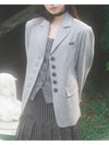 CLASSIC RIBBON JACKET GRAY - ZIZEMUSEUM - BALAAN 2