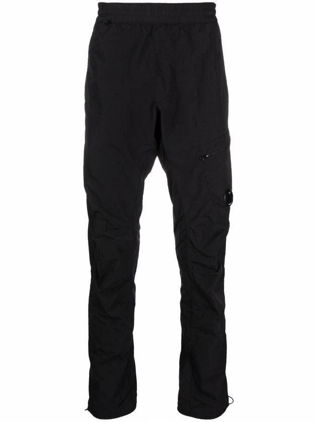 Lens Wappen Straight Pants Black - CP COMPANY - BALAAN 3