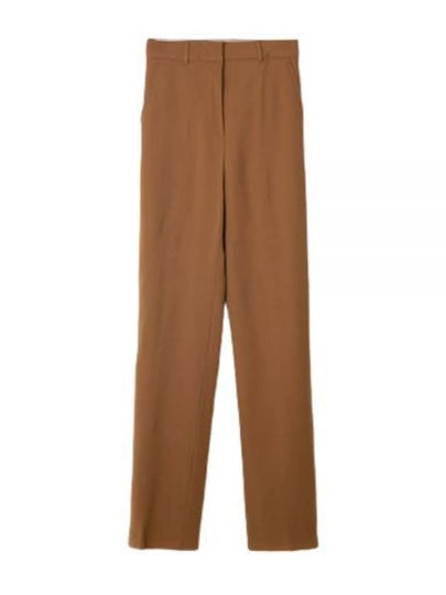 Quasar Virgin Wool Straight Pants Brown - MAX MARA - BALAAN 2