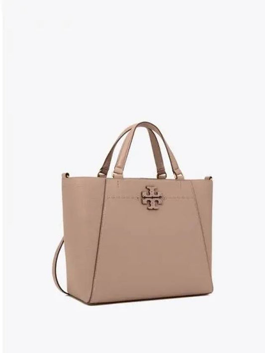 McGraw Small Carryall Tote Bag Cross Silver Maple Domestic Product - TORY BURCH - BALAAN 1