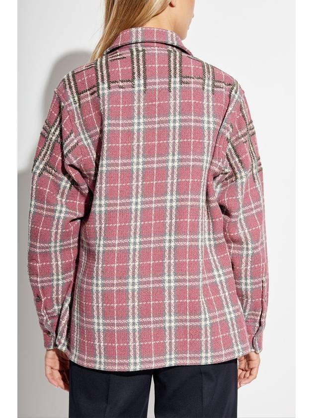 Golden Goose Shirt With Plaid Pattern, Women's, Pink - GOLDEN GOOSE - BALAAN 4