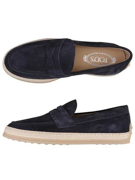 Flat Suede Loafers Blue - TOD'S - BALAAN 2