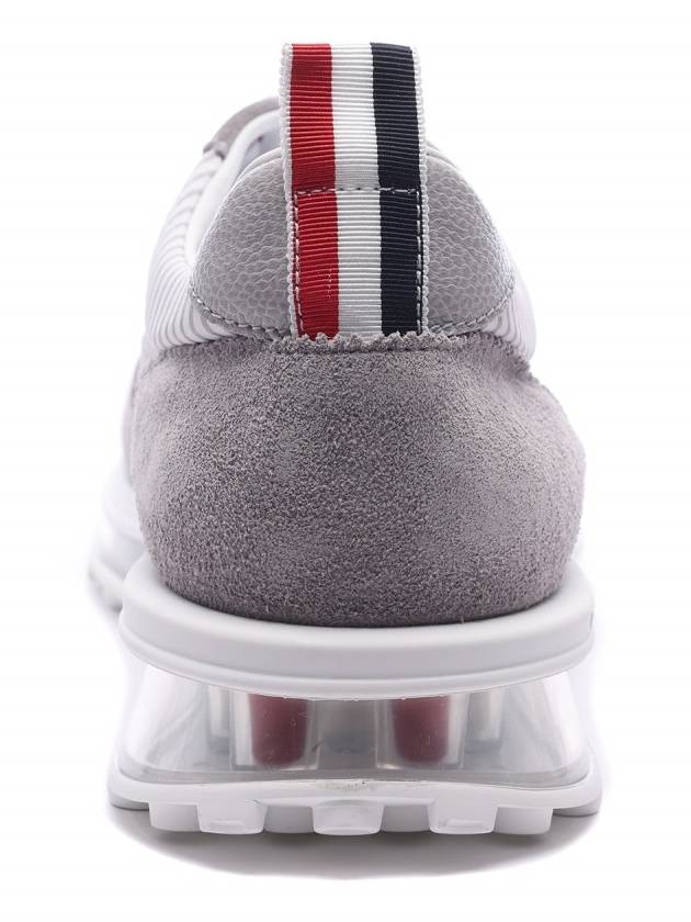 Tech Runner Panel Low Top Sneakers Grey - THOM BROWNE - BALAAN 5